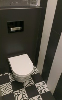 WC suspendu ne nécessitant pas de réservoir + abattant + bâti-support, W2.0